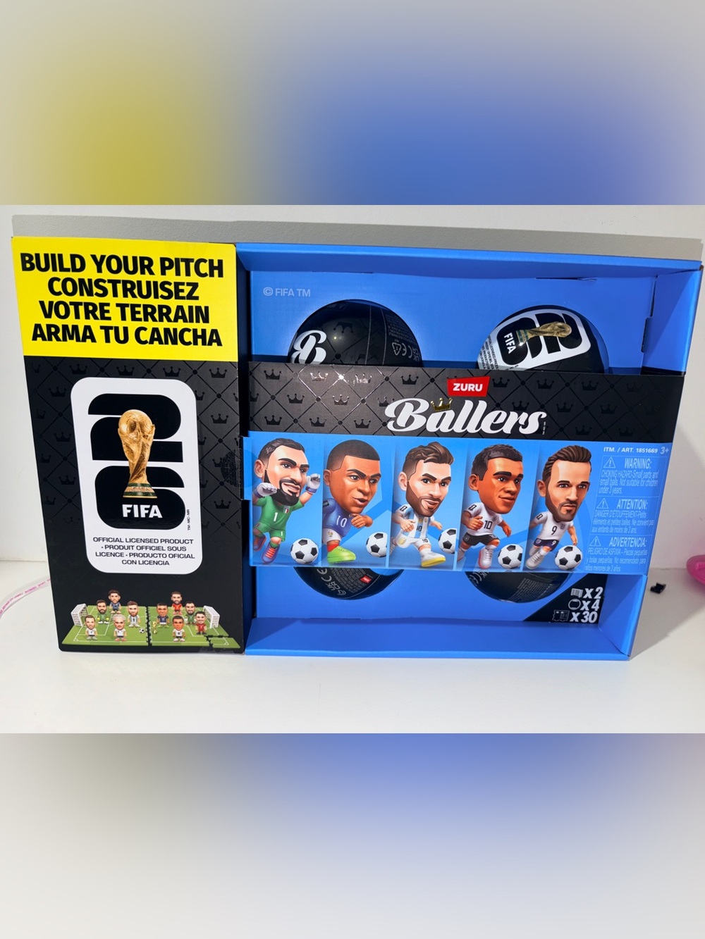 ZURU FIFA Ballers Series 1 4-Pack Mini Soccer Figures Collectible Set New
